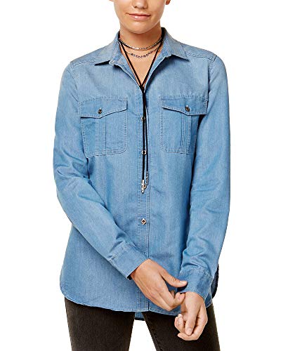 Juniors' Project 28 Cotton Denim Shirt